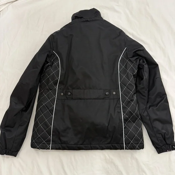 Lecaf Women’s Snowboard Jacket Small 95 Black Purple Quilted Insulated Ski Coat - Picture 3 of 17